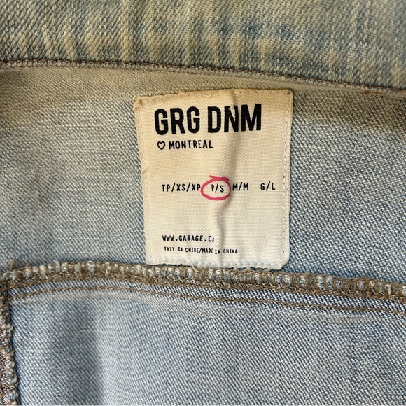 GRG Garage DNM Denim Jean Jacket SizeP/S - Picture 10 of 14